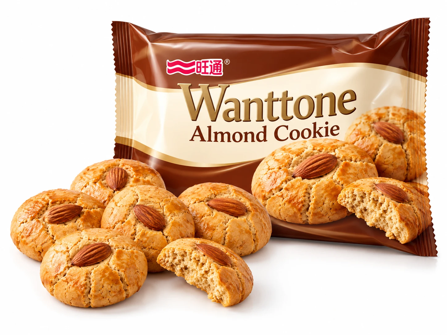 Almond Cookie with Wanttone retail packaging