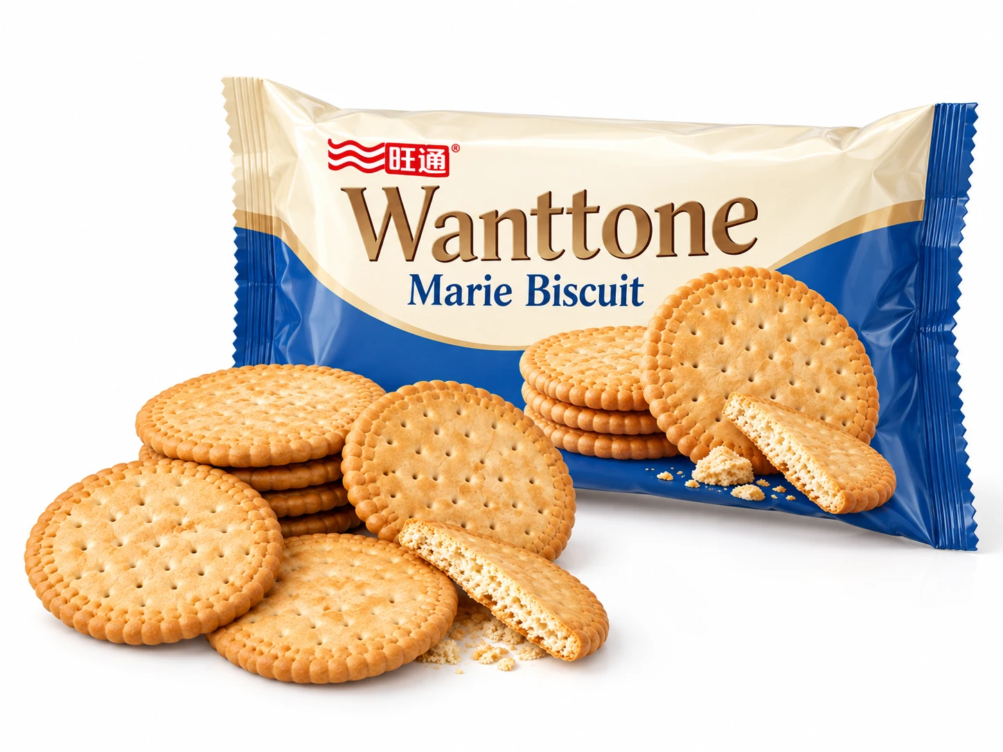 Marie Biscuit with Wanttone pillow bag and matching biscuits