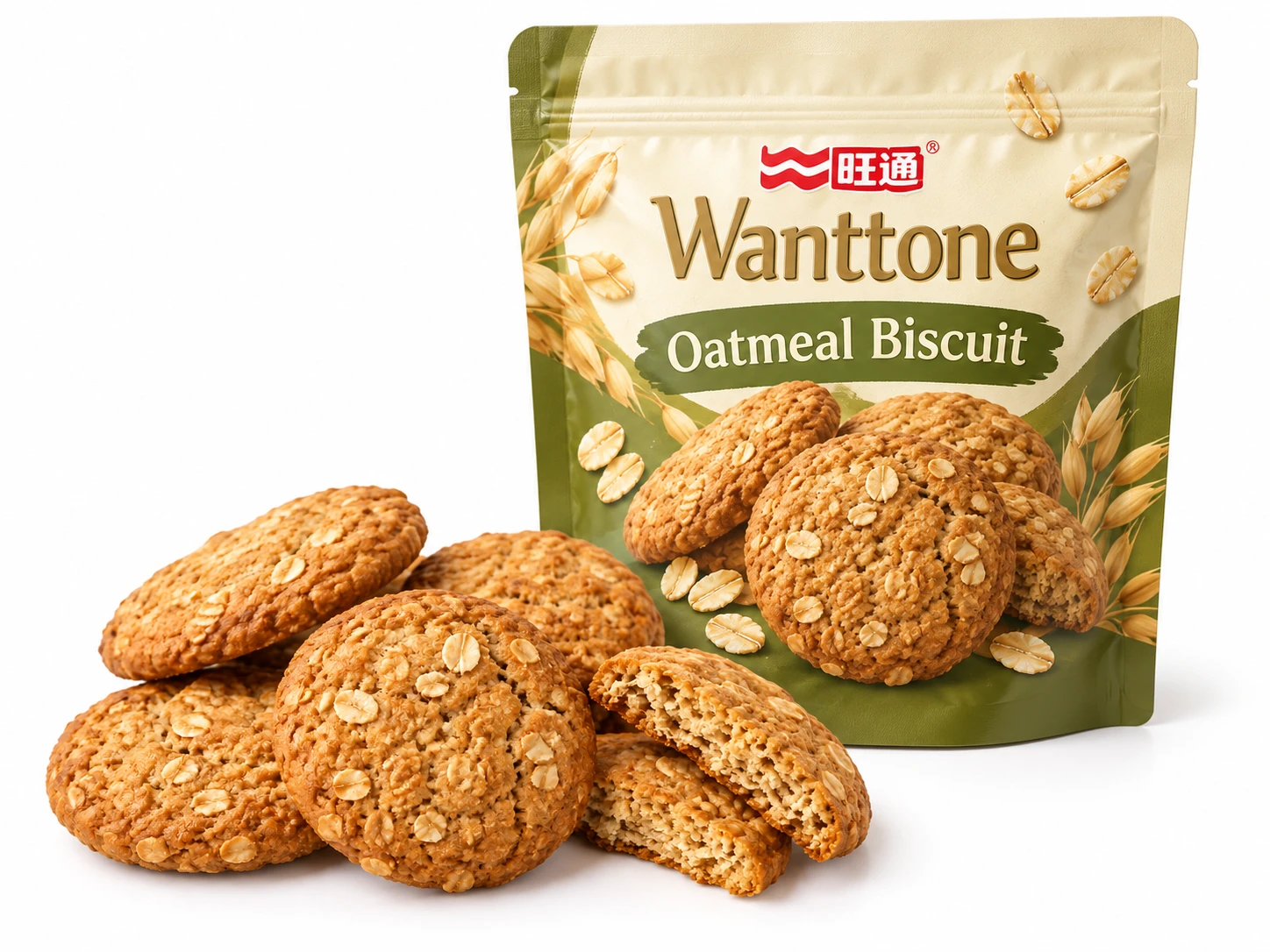 Oatmeal Biscuit with Wanttone packaging