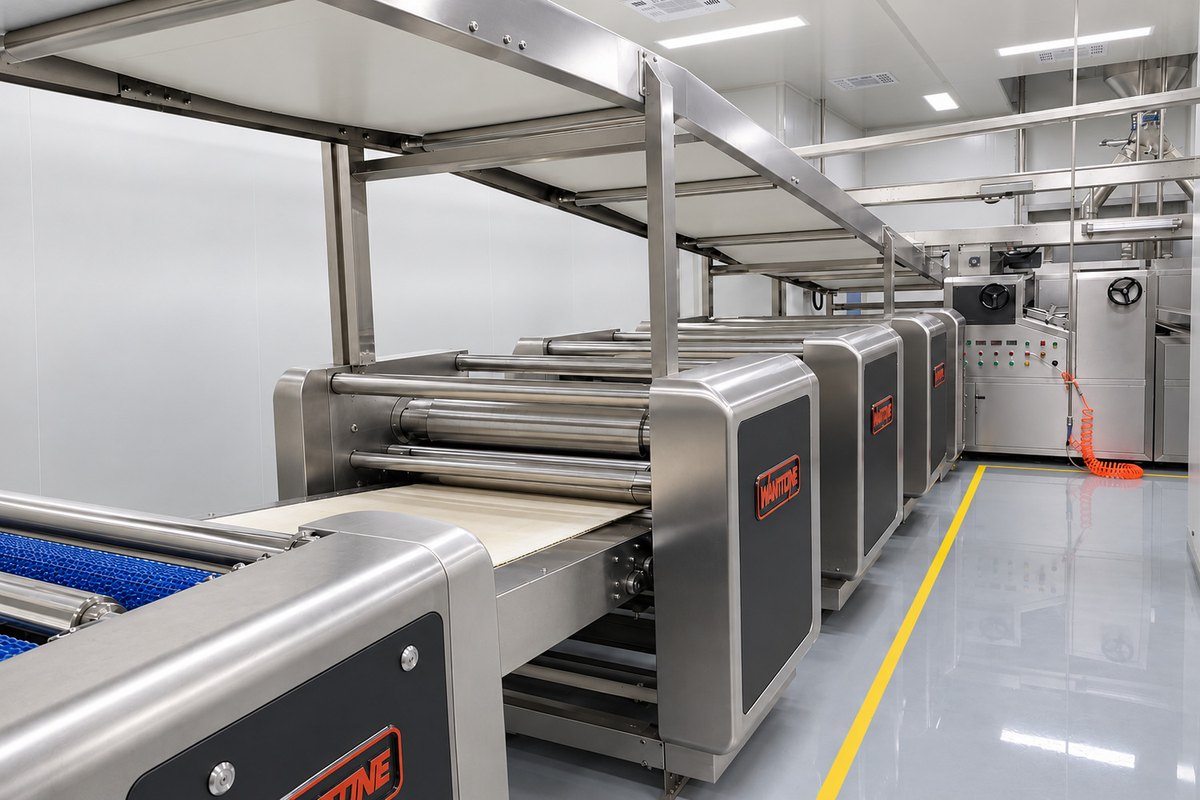 Rollers and conveyors in the Wanttone cracker sheet-forming section