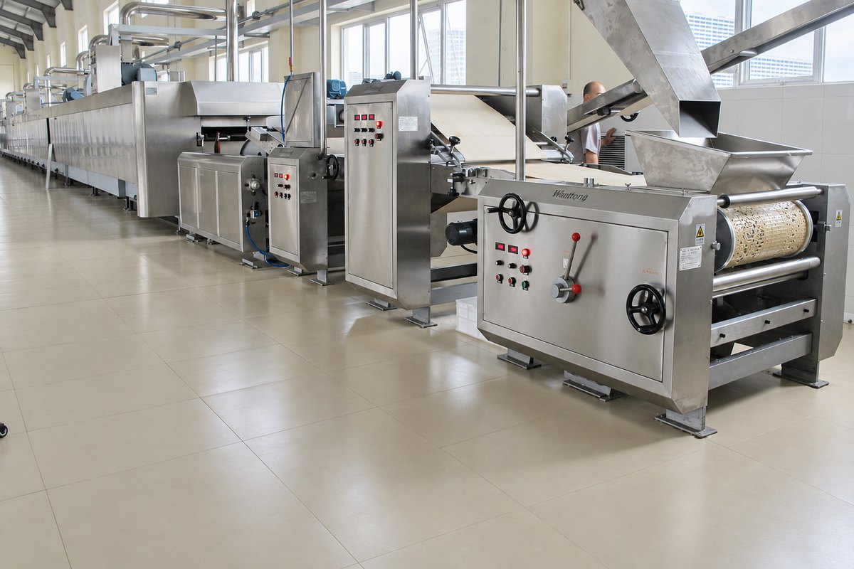 Rotary moulder connected to a continuous biscuit production line