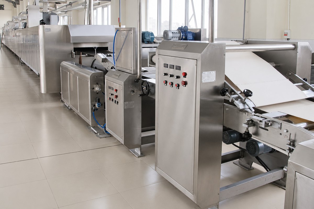 Raised sheet-separation conveyor and connected transfer section ahead of the oven infeed