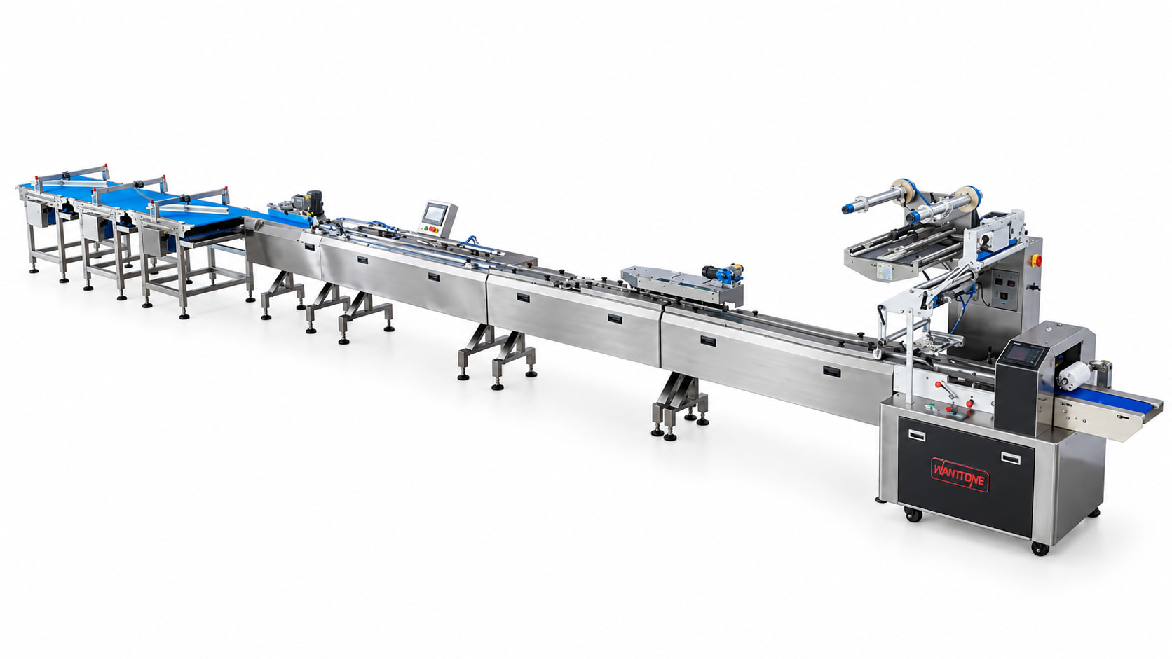 Reference illustration of Automatic Feeding, Stacking & Packing Line
