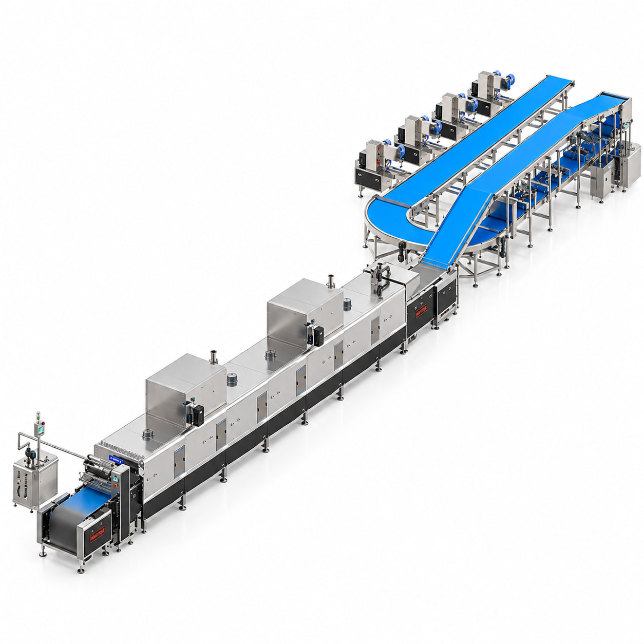 Reference illustration of Swiss Roll & Layer Cake Production Line equipment